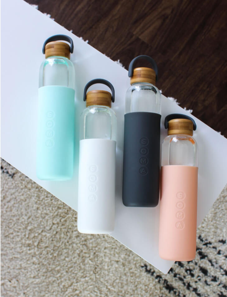 25 oz. Glass Water Bottle - Soma Lifestyle