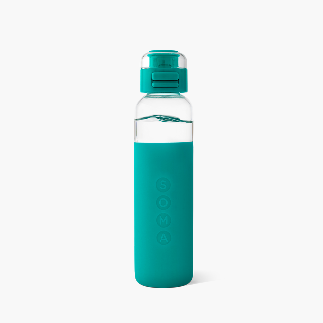 Soma V2 17oz Glass Water Bottle w/ Sport Cap