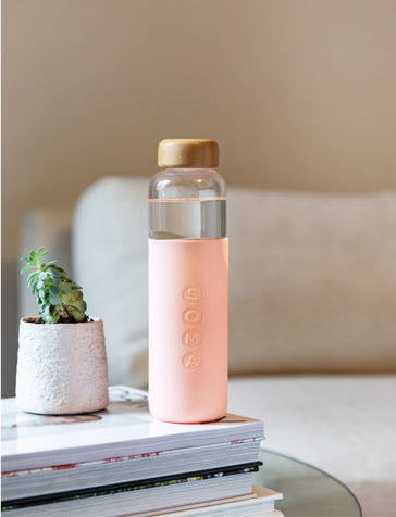 Glass + Silicone Water Bottle